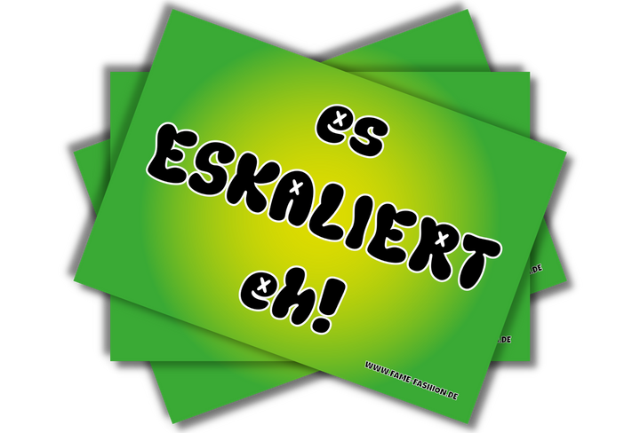 es ESKALIERT eh Malle Sticker