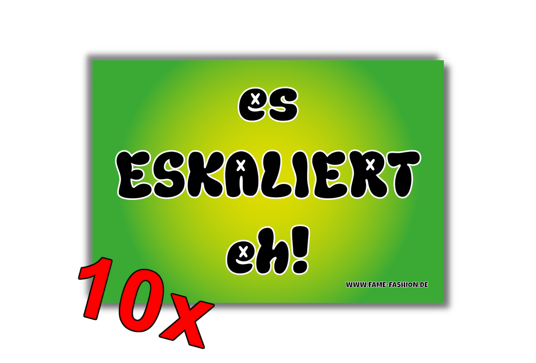 es ESKALIERT eh Malle Sticker