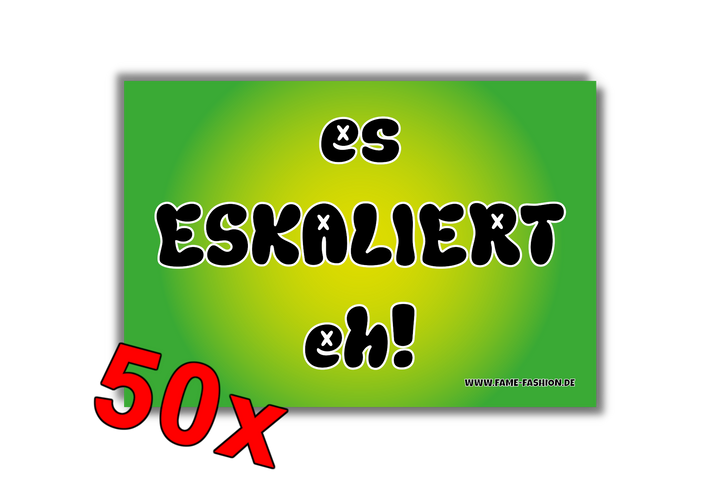 es ESKALIERT eh Malle Sticker