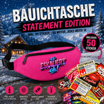 Bauchtasche Aprés Skí Version gefüllt mit 1 MEGA-Bundle Sticker-Set (50 Sticker-Motive je 1x)