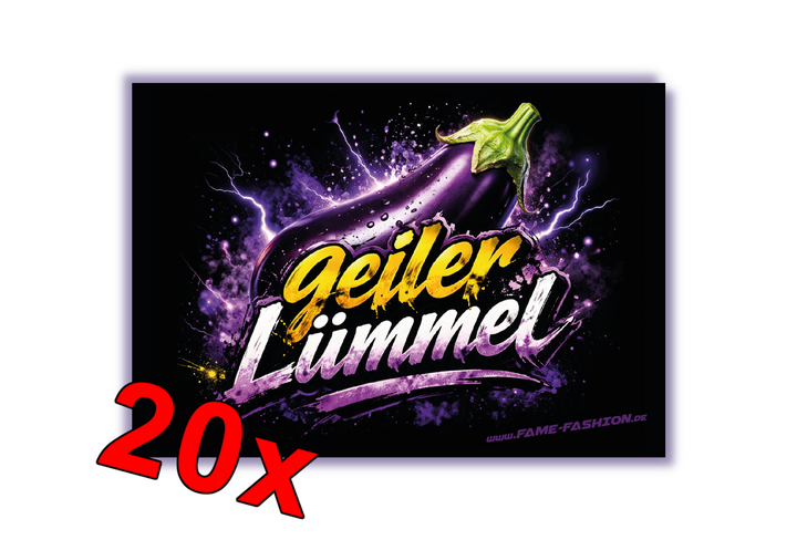 Geiler Lümmel-Aubergine- Malle Sticker