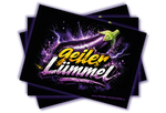 Geiler Lümmel-Aubergine- Malle Sticker