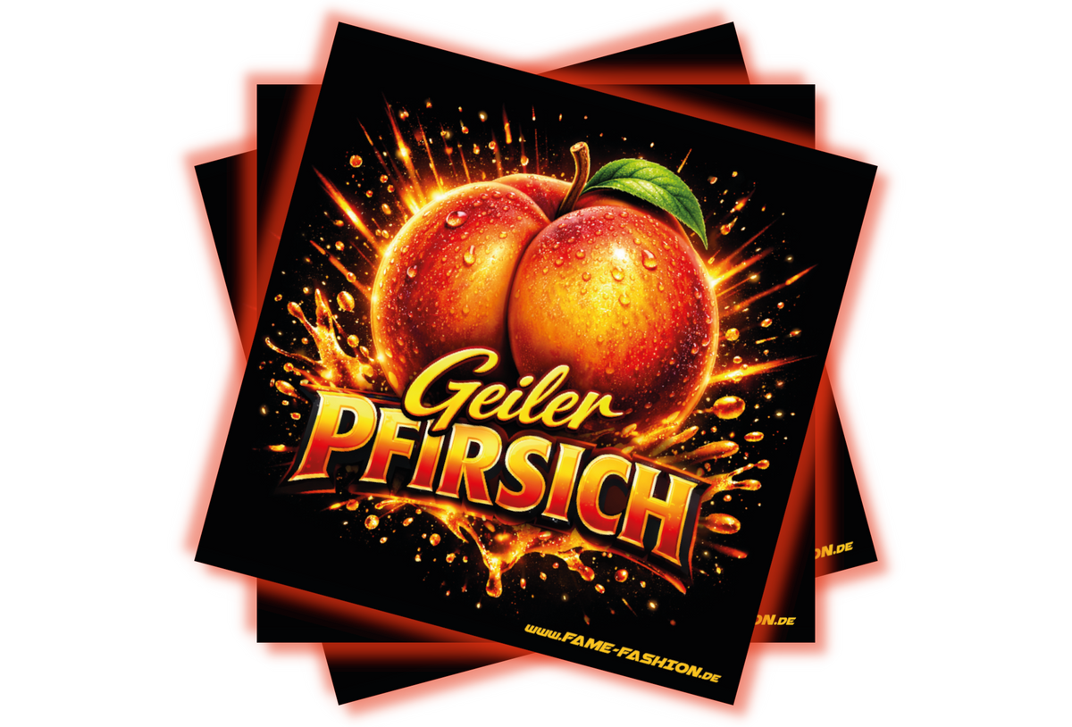 Geiler Pfirsich - Malle Sticker