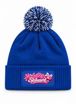 hottes Skihaserl - Beanie mit Bommel