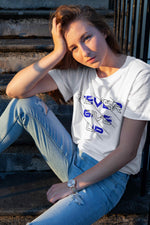 T-Shirt NEVER GIVE UP - White