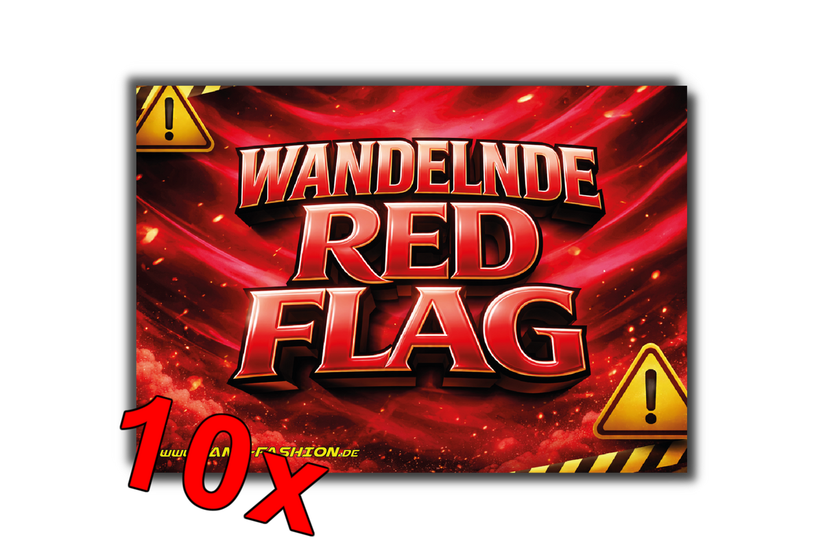 wandelnde RED FLAG - Malle Sticker