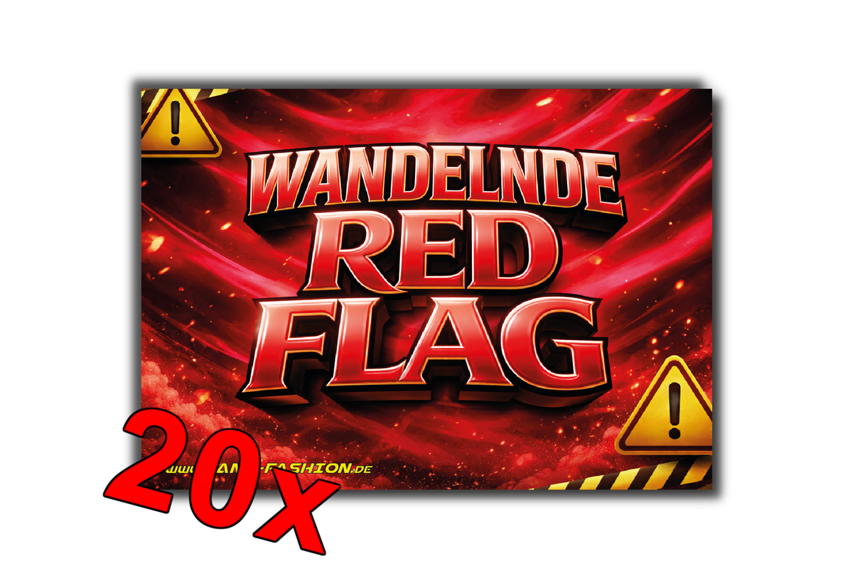 wandelnde RED FLAG - Malle Sticker