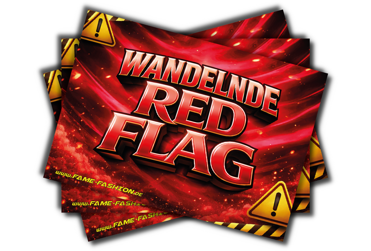 wandelnde RED FLAG - Malle Sticker