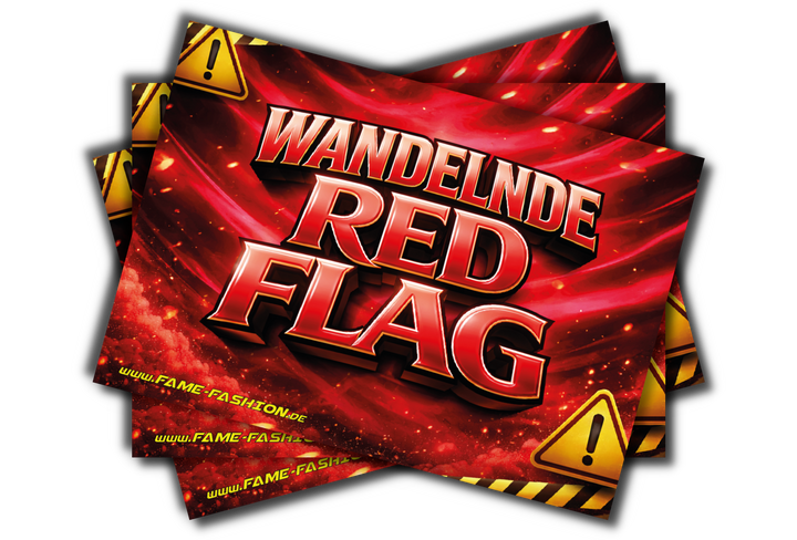 wandelnde RED FLAG - Malle Sticker